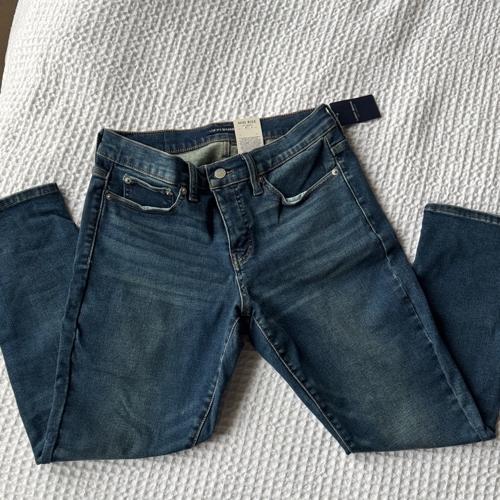 Lucky Brand Women's Skinny Jeans in Dark Blue Wash